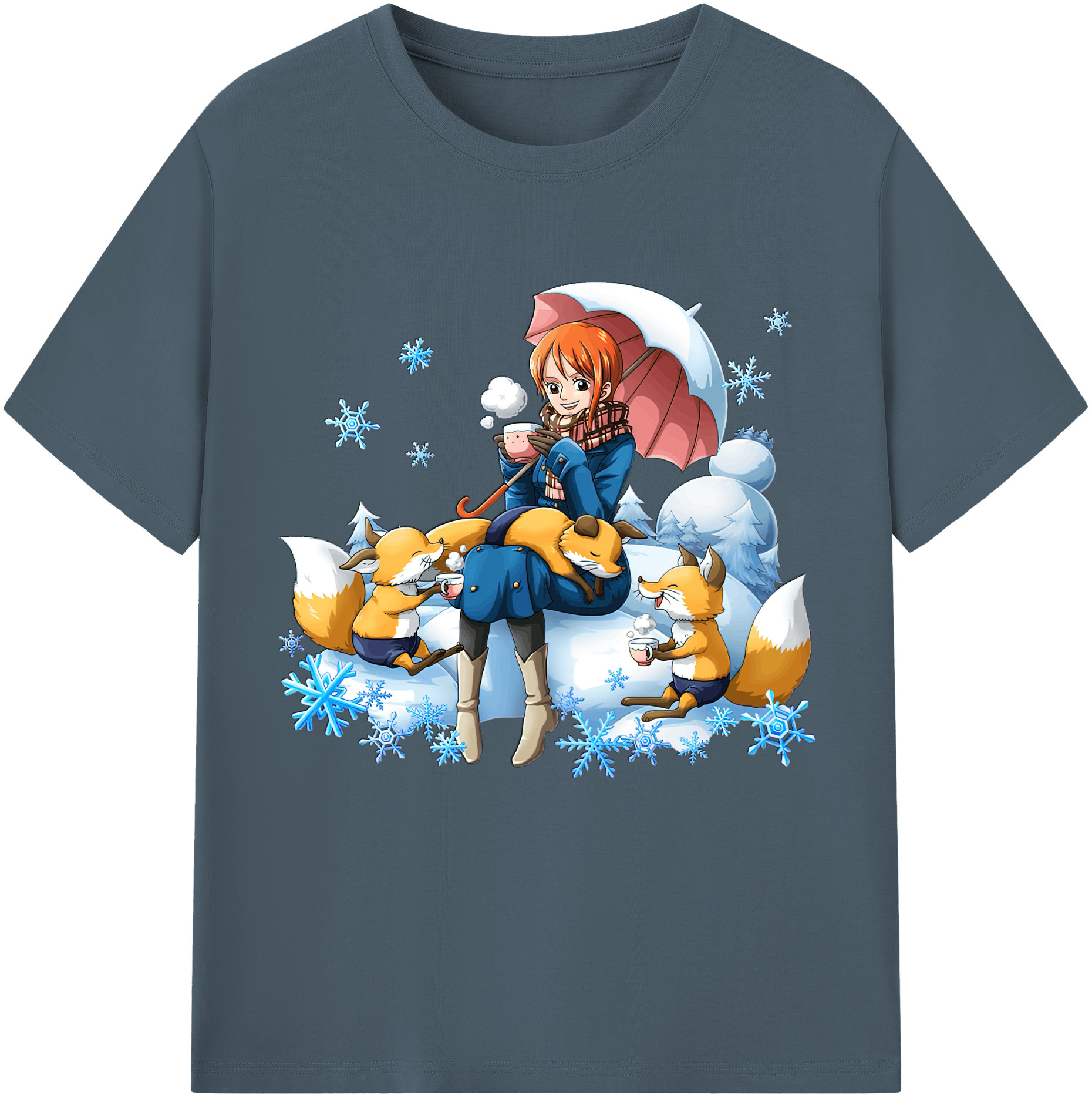 ワンピース ナミ ONE PIECE Nami 綿100％半袖Tシャツ（フロントプリント）
